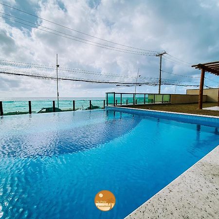 Pe Na Areia, Piscina Borda Infinita, Vaga De Garagem, Portaria 24 Hs Apartment Salvador Exterior photo