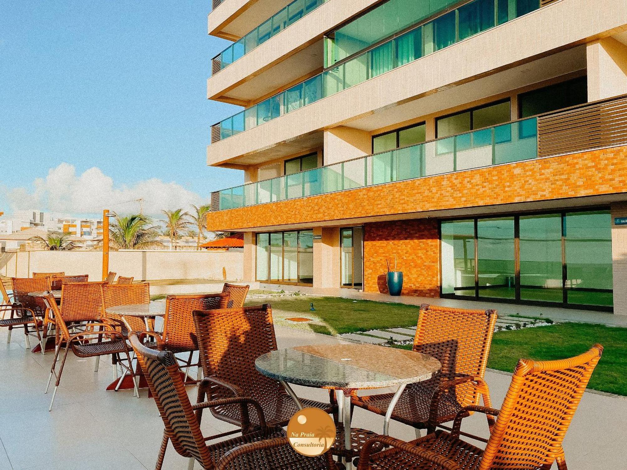 Pe Na Areia, Piscina Borda Infinita, Vaga De Garagem, Portaria 24 Hs Apartment Salvador Exterior photo