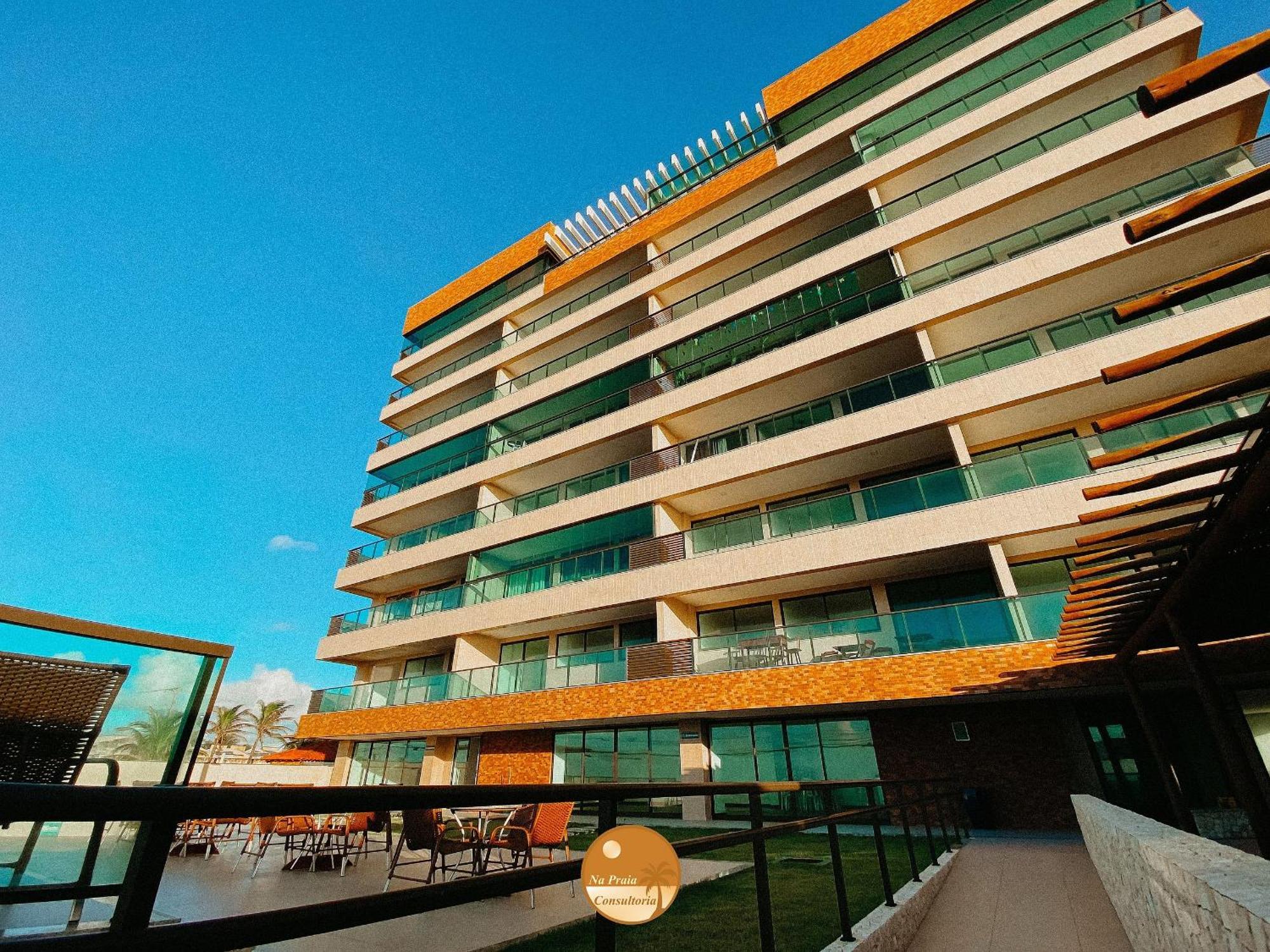 Pe Na Areia, Piscina Borda Infinita, Vaga De Garagem, Portaria 24 Hs Apartment Salvador Exterior photo