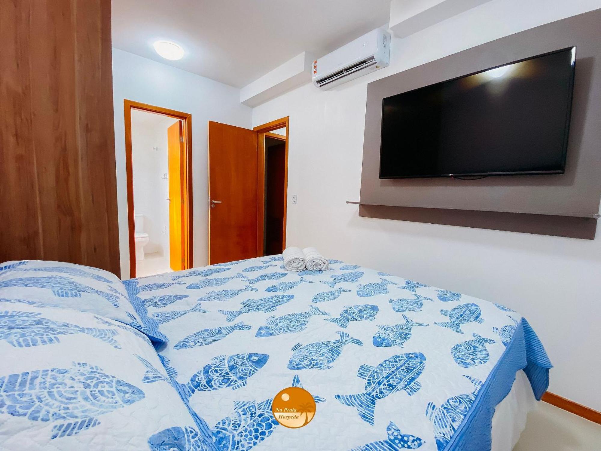 Pe Na Areia, Piscina Borda Infinita, Vaga De Garagem, Portaria 24 Hs Apartment Salvador Room photo